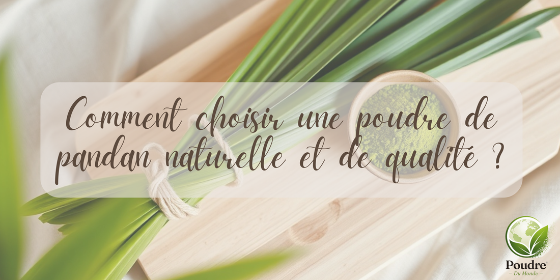 Comment choisir une poudre de pandan naturelle et de qualité ?