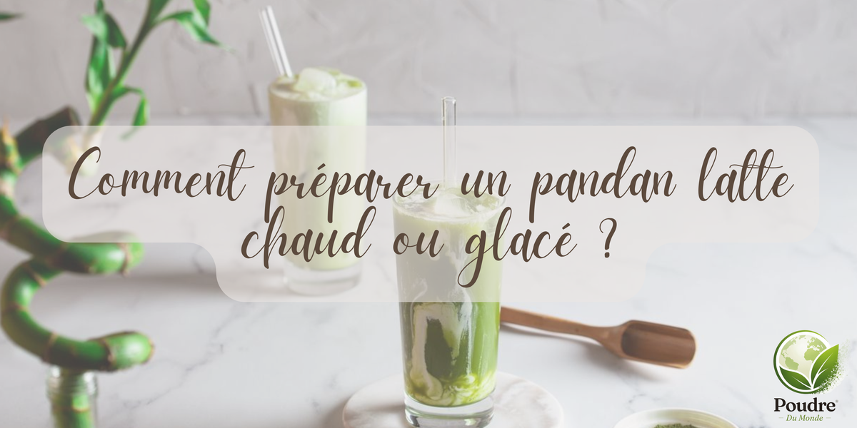 Comment préparer un pandan latte chaud ou glacé ?