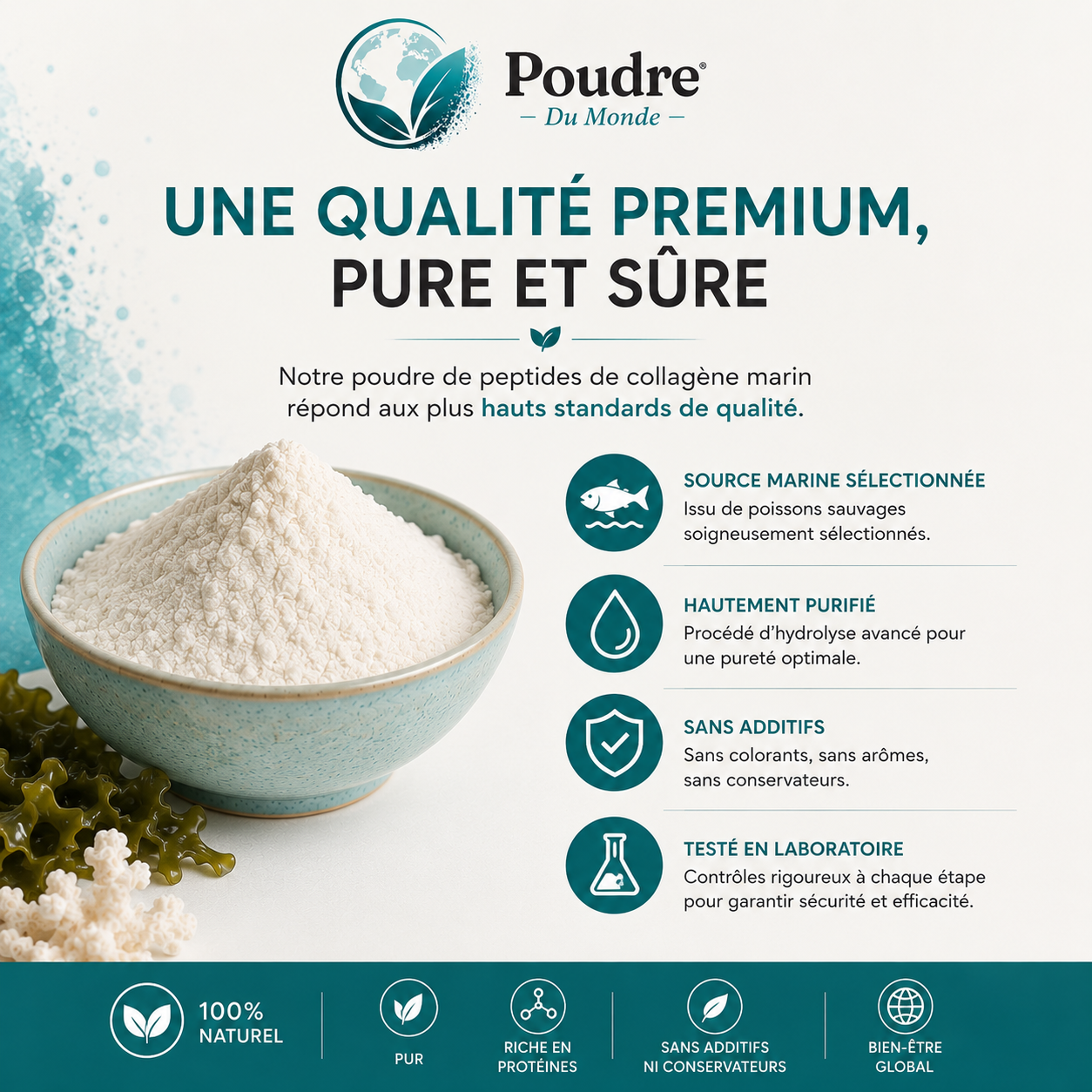Péptide de collagene marin 