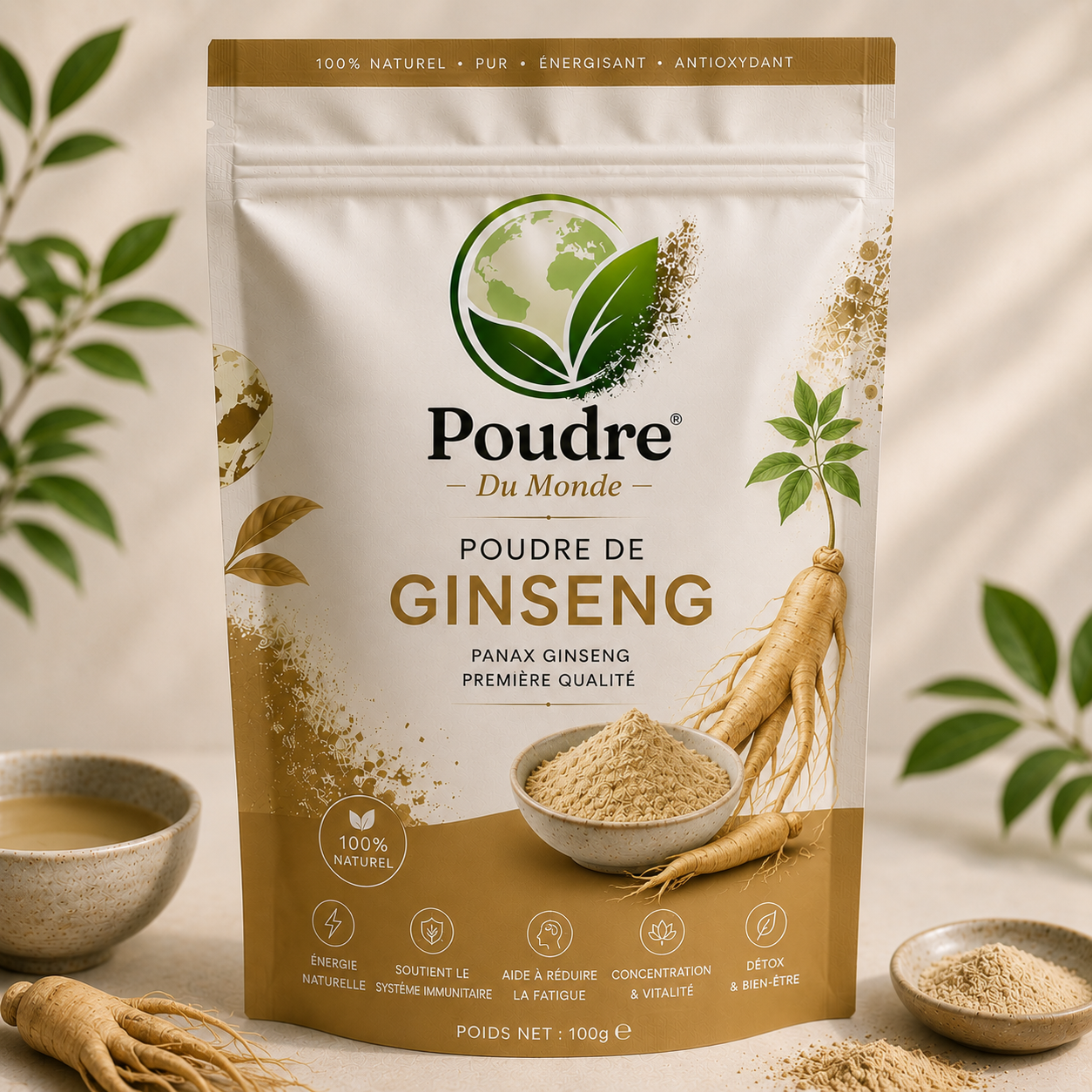 Poudre de Ginseng 100g